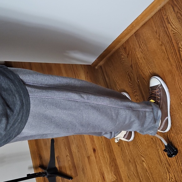 Nike Sweat Pants, Yellow And Heather Gray - Picture 11 of 11